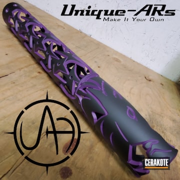 Cerakoted Two Toned Warthog Handguard Using H-190 And H-197