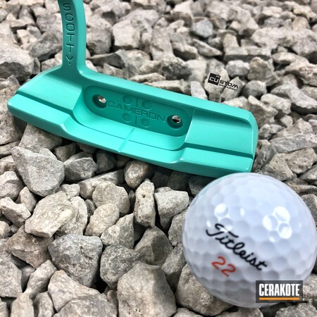 Powder Coating: Sports,Golf Putters,Sports and Fitness,Golf,Golf Clubs,Robin's Egg Blue H-175,Scotty Cameron Putter,putter head,More Than Guns,Putter