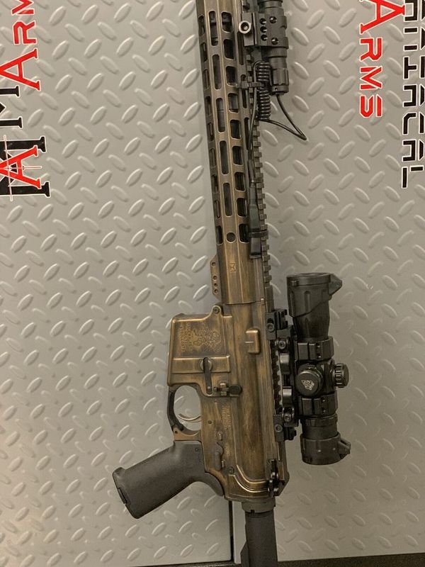 Distressed Rifles Distressed and Battleworn AR-15 Rifle by TODD BONURA | Cerakote