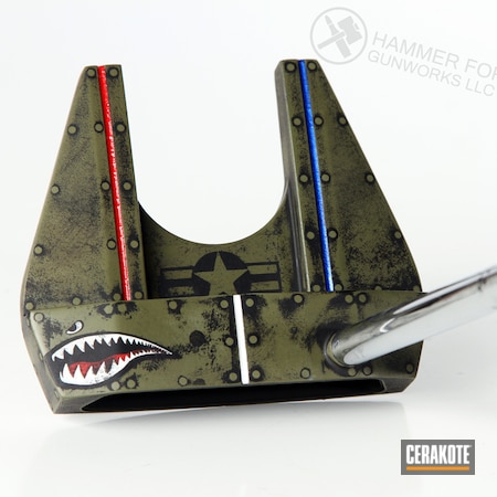 Powder Coating: Fighter Plane Graphics,Sports and Fitness,More Than Guns,Putter,Graphite Black H-146,Sports,Snow White H-136,Golf,USMC Red H-167,Noveske Bazooka Green H-189,Shark Mouth,Lifestyle,putter head
