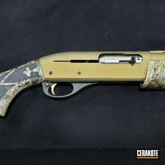 Cerakoted Remington Shotgun Cerakoted In H-148 Burnt Bronze