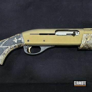 Cerakoted Remington Shotgun Cerakoted In H-148 Burnt Bronze