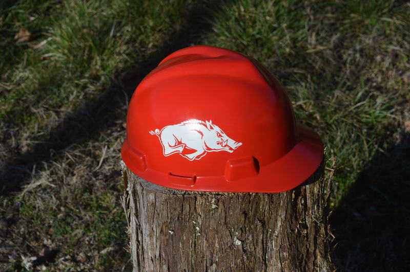 Plastic Razorback Hat Razorback Themed Hard Hat by JOHN SIEGERT | Cerakote