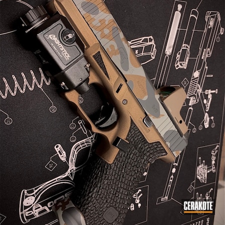 Powder Coating: Glock,Gun Coatings,S.H.O.T,Pistol,MultiCam,Sniper Grey H-234,Burnt Bronze H-148,Bull Shark Grey H-214,Glock 45