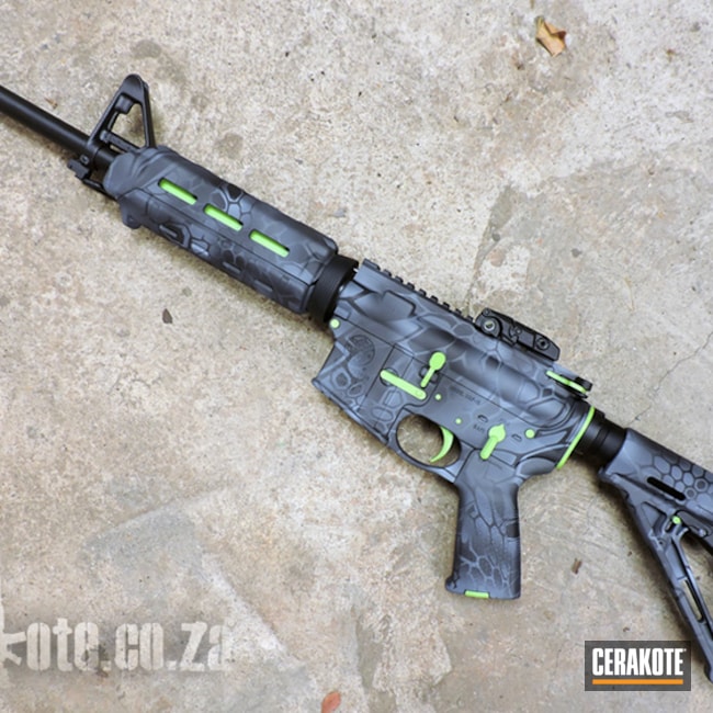Cerakoted Zombie Slayer Themed S&w Ar-15 Rifle