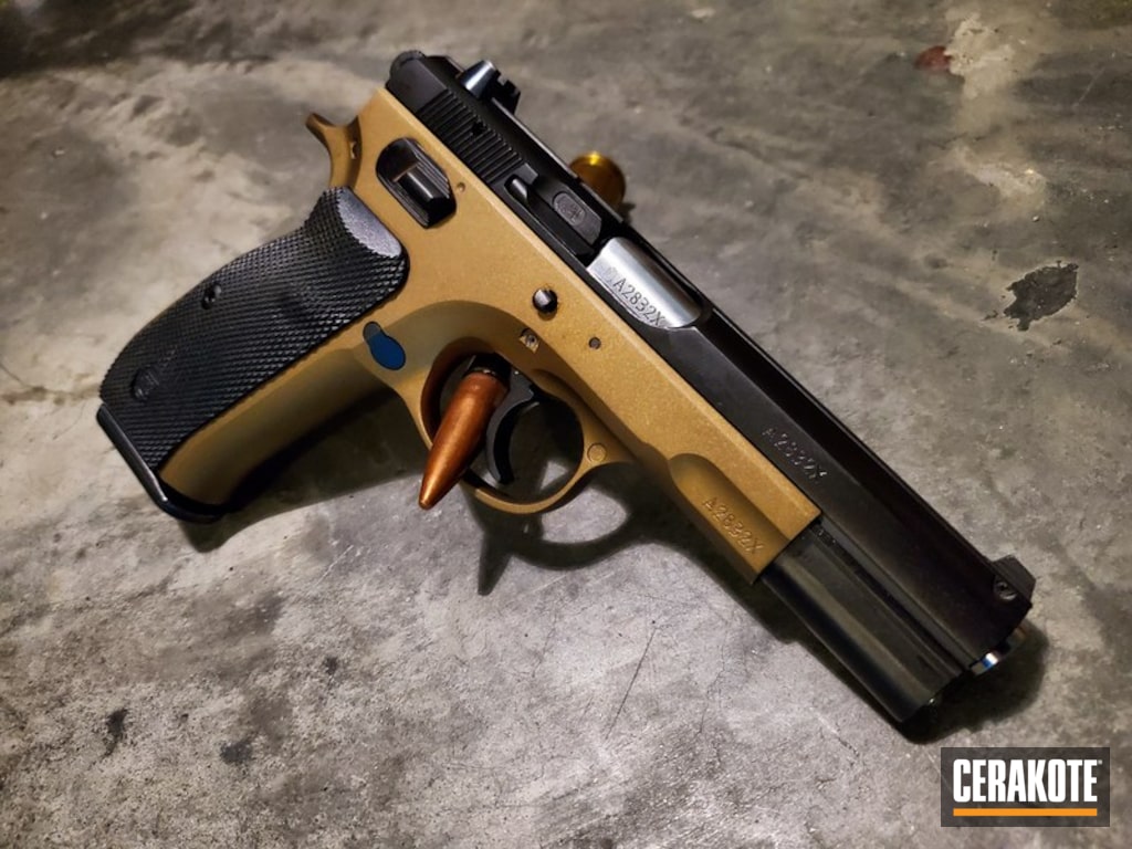 Two Toned H-146 and H-148 CZ 75 Handgun by ARMISTEAD COLEMAN | Cerakote