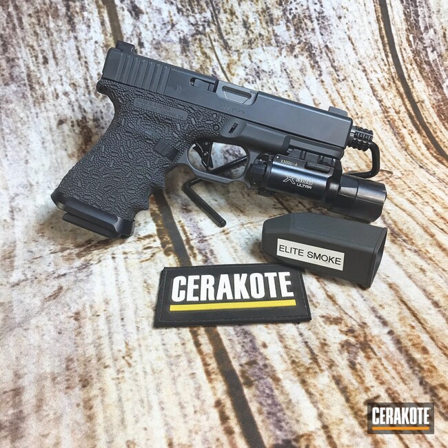 Cerakoted Glock 19 Cerakoted With E-120 Smoke