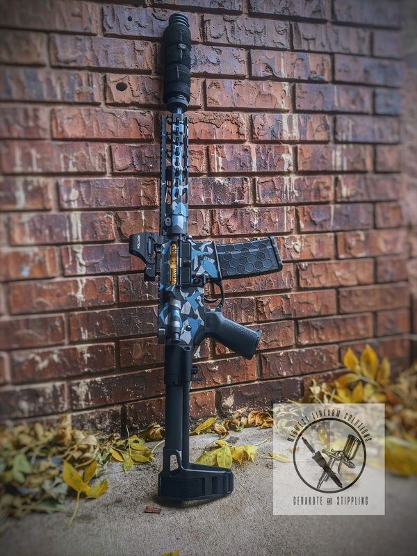AR Pistol Cerakoted in an Urban Splinter Camo Finish by TRISTAN ...
