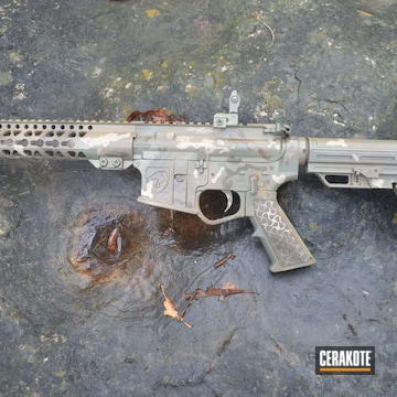 Cerakoted Dpms Panther Arms With A Cerakote Multicam Finish