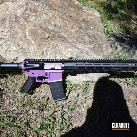 Powder Coating: Gun Coatings,Two Tone,S.H.O.T,Bright Purple H-217,Tactical Rifle,AR-15,Noreen Firearms