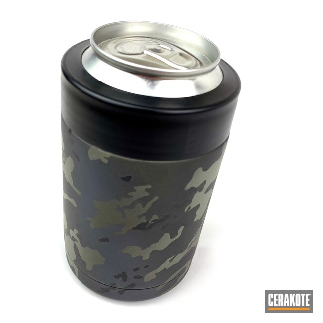 Cerakoted Yeti Can Cup With A Black Multicam Finish