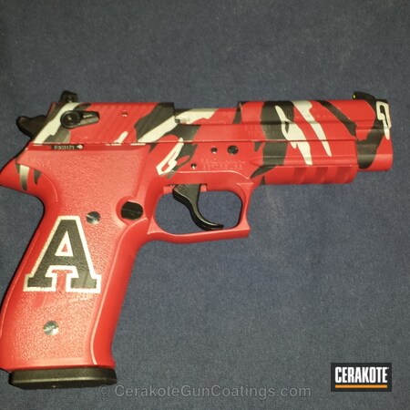 Powder Coating: Graphite Black H-146,Crimson H-221,Sig Sauer,Handguns,Titanium H-170