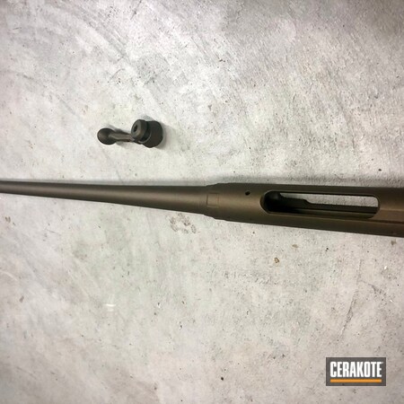 Powder Coating: Gun Coatings,S.H.O.T,Barrel,Savage Arms,Burnt Bronze H-148,Solid Tone