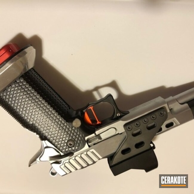 Cerakoted Custom Sti Handgun Cerakoted With H-146 Graphite Black