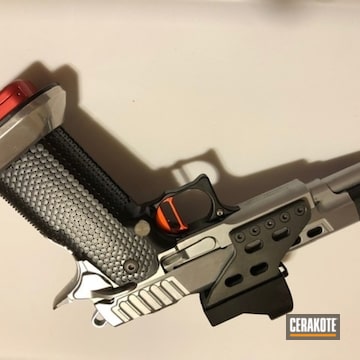 Cerakoted Custom Sti Handgun Cerakoted With H-146 Graphite Black