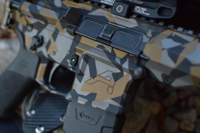 Aero Precision Rifle with a Custom Cerakote Splinter Camo Finish by ...