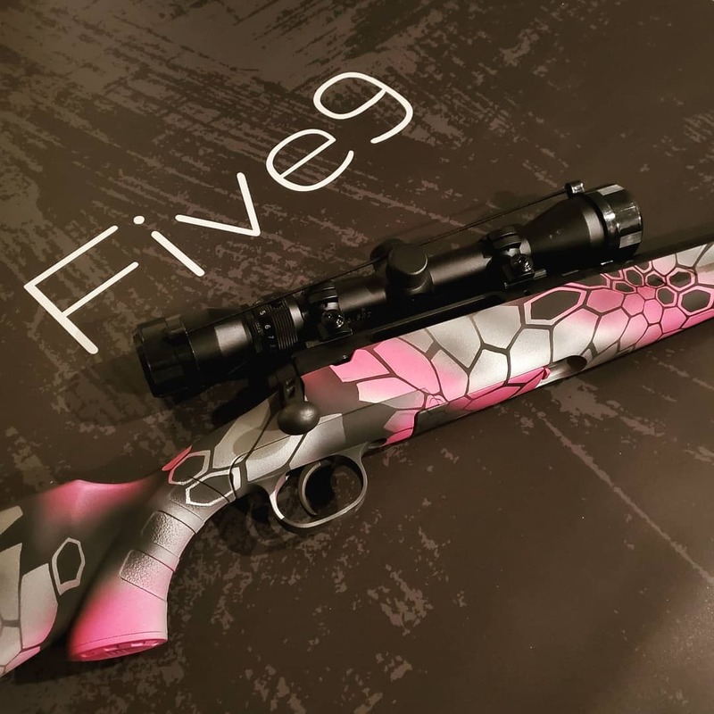 Pink Chassis Rifle Bolt Action Rifle with a Pink Cerakote Kryptek Finish by Web User ...