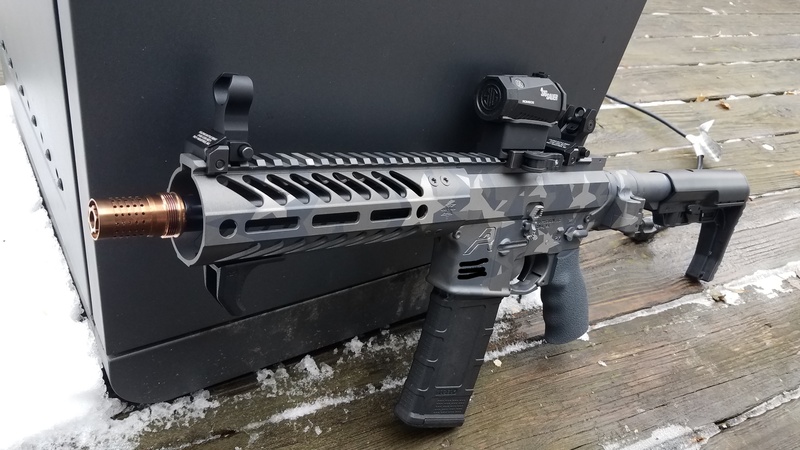 SBR AR-15 Rifle with Cerakote Urban Splinter Star Camo by Joseph Goglio ...