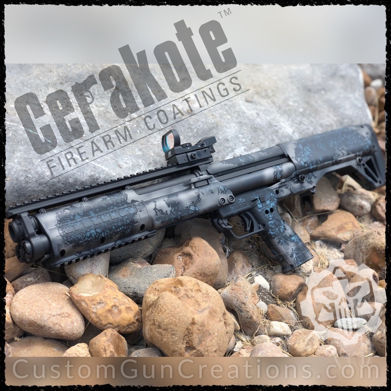Custom Ksg Kel-Tec KSG 12 Gauge Shotgun with a Custom Cerakote Camo Finish by Web ...