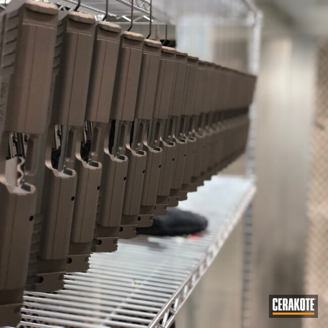 Cerakoted Production Run Of Pistol Slides Cerakoted In H-294 Midnight Bronze