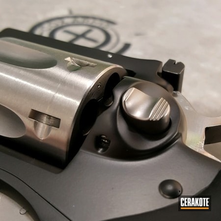 Powder Coating: Gun Coatings,Two Tone,Bi-Tone,BLACKOUT E-100,S.H.O.T,gp100,Revolver,Stainless Steel,Ruger GP100,Ruger
