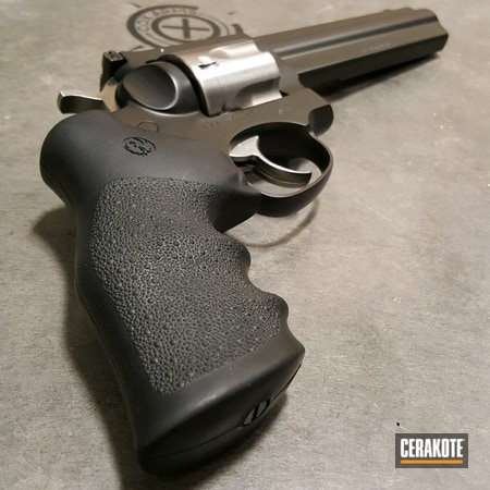 Powder Coating: Gun Coatings,Two Tone,BLACKOUT E-100,Bi-Tone,S.H.O.T,gp100,Revolver,Stainless Steel,Ruger GP100,Ruger