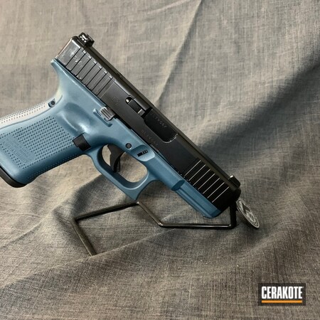 Powder Coating: Glock,Gun Coatings,Two Tone,S.H.O.T,Pistol,Blue Titanium H-185,Glock 19