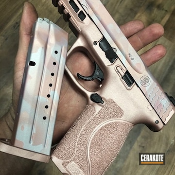 Cerakoted Smith & Wesson Handgun With A Custom Cerakote Finish