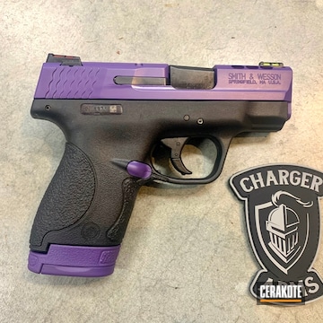 Cerakoted Smith & Wesson Handgun Cerakoted With H-217 Bright Purple