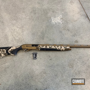 Cerakoted Beretta Duck Hunting Shotgun With A Old School Cerakote Camo Finish