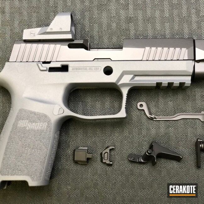Cerakoted Handgun Cerakoted In H-184 Glock Grey