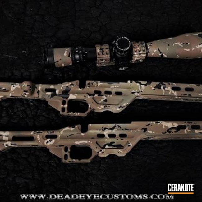 Cerakoted Mpa Chassis And Matching Scope With A Custom Cerakote Multicam Finish