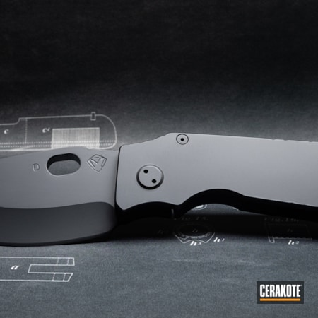 Powder Coating: Graphite Black H-146,S.H.O.T,Medford Knife & Tool,More Than Guns,Folding Knife