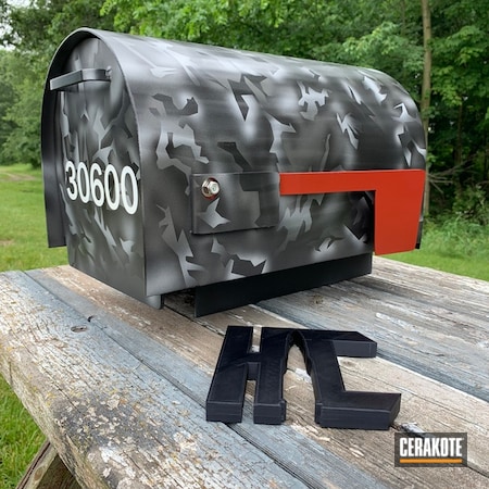 Powder Coating: Custom Mailbox,Home,Crushed Silver H-255,Armor Black H-190,USMC Red H-167,Tungsten H-237,MATTE ARMOR CLEAR H-301,More Than Guns,Splinter Camo