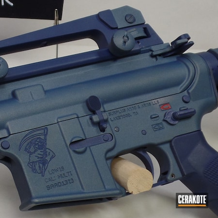 Powder Coating: KEL-TEC® NAVY BLUE H-127,Gun Coatings,S.H.O.T,Blue Titanium H-185,Grim Reaper,AR-15,Solid Tone,Surplus Ammo & Arms