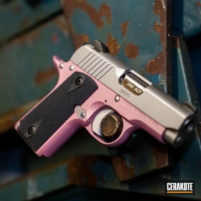 Cerakoted Kimber Micro Cerakoted With H-311 Pink Champagne
