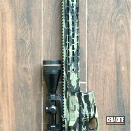 Powder Coating: Graphite Black H-146,Gun Coatings,S.H.O.T,Custom Camo,Tactical Rifle,Flat Dark Earth H-265,Woodland Camo,Coyote Tan H-235