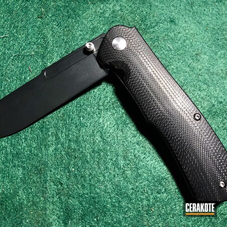 Powder Coating: Graphite Black H-146,S.H.O.T,Knife,Benchmade,Knife Blade,More Than Guns,Folding Knife