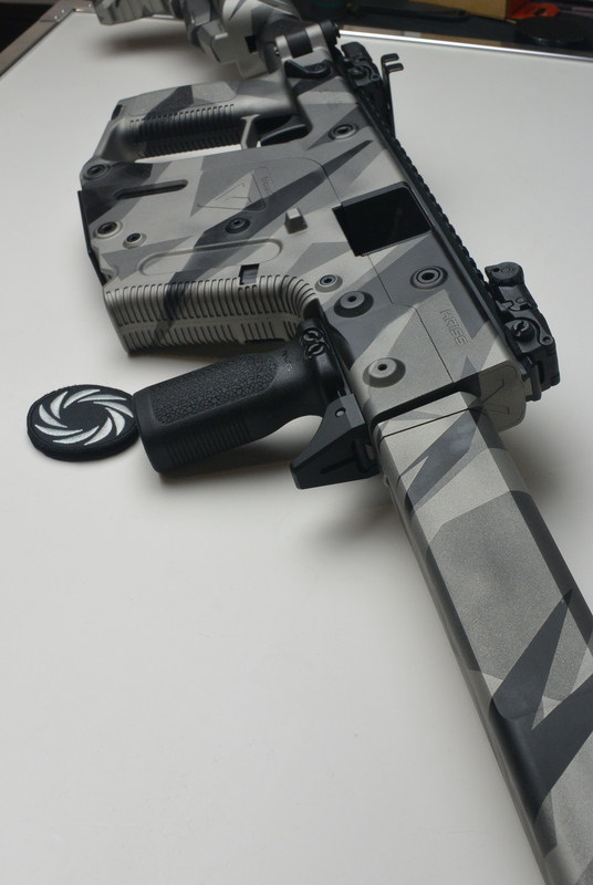 Splitter Camo Vector Kriss Vector with a Cerakote H-190, H-170 and H-237 Splinter Camo ...