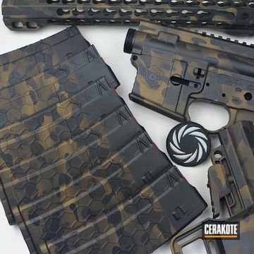 Cerakoted Two Toned Cerakote Multicam Finish Using H-148 And H-190