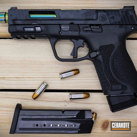 Powder Coating: Smith & Wesson,Gun Coatings,S.H.O.T,Pistol,Armor Black H-190,Sniper Grey H-234