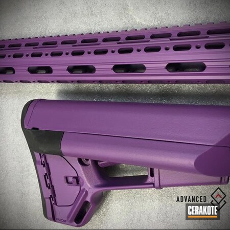 Powder Coating: Gun Coatings,S.H.O.T,Bright Purple H-217,AR-15,Gun Parts