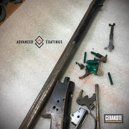 Powder Coating: Gun Coatings,S.H.O.T,Complete Restoration,Before and After,Burnt Bronze H-148,Restoration,Gun Parts