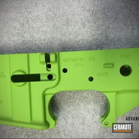 Powder Coating: Gun Coatings,Zombie Green H-168,S.H.O.T,AR-15,Lower
