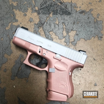 Cerakoted Two Toned Glock 26 Handgun Cerakoted With H-255 And H-327