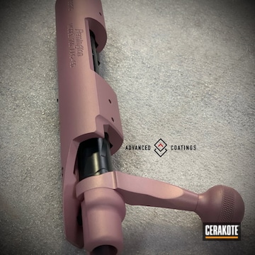 Cerakoted Rifle Action Cerakoted In H-311 Pink Champagne