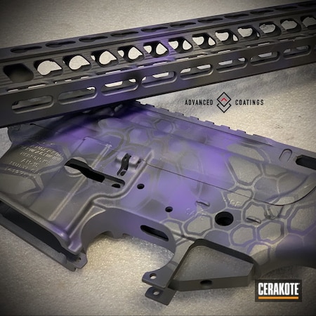 Powder Coating: Graphite Black H-146,Gun Coatings,S.H.O.T,Anderson Mfg.,Sniper Grey H-234,Custom Camo,Bright Purple H-217,AR-15,Kryptek