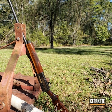 Cerakoted Browning Savage Model 745 Cerakoted With H-148 And H-190