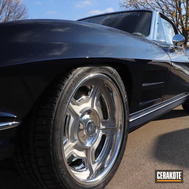 Cerakoted Aluminum Corvette Rims Cerakoted With 75/25 Mix Of C-7700 And C-7600