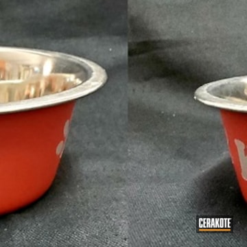 Cerakoted Custom Dog Bowl Cerakoted With H-318
